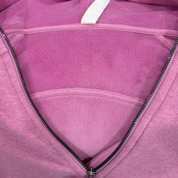 Lululemon Scuba Oversized Half Zip Hoodie *Plush Heathered Dahlia Mauve XL/XXL - Picture 5 of 8